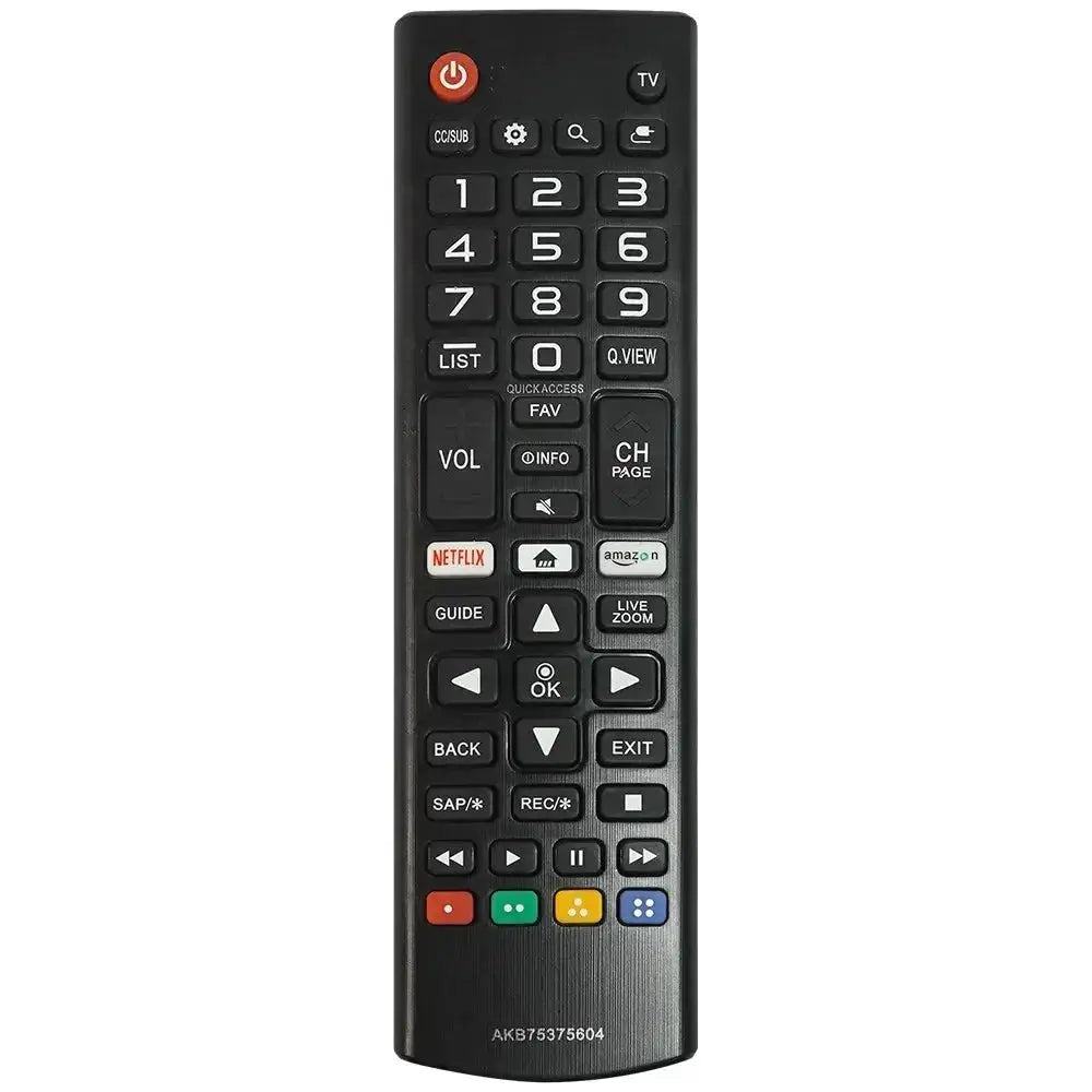 NEW Replacement Remote Control for LG Smart TVs - Compatible with Model AKB75375604 and TVs: 32LK610BPUA, 43UK6300PUE, 49UK6300PUE, 55UK6300PUE