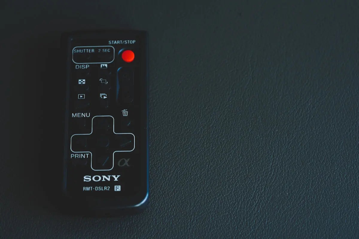 black and white remote control