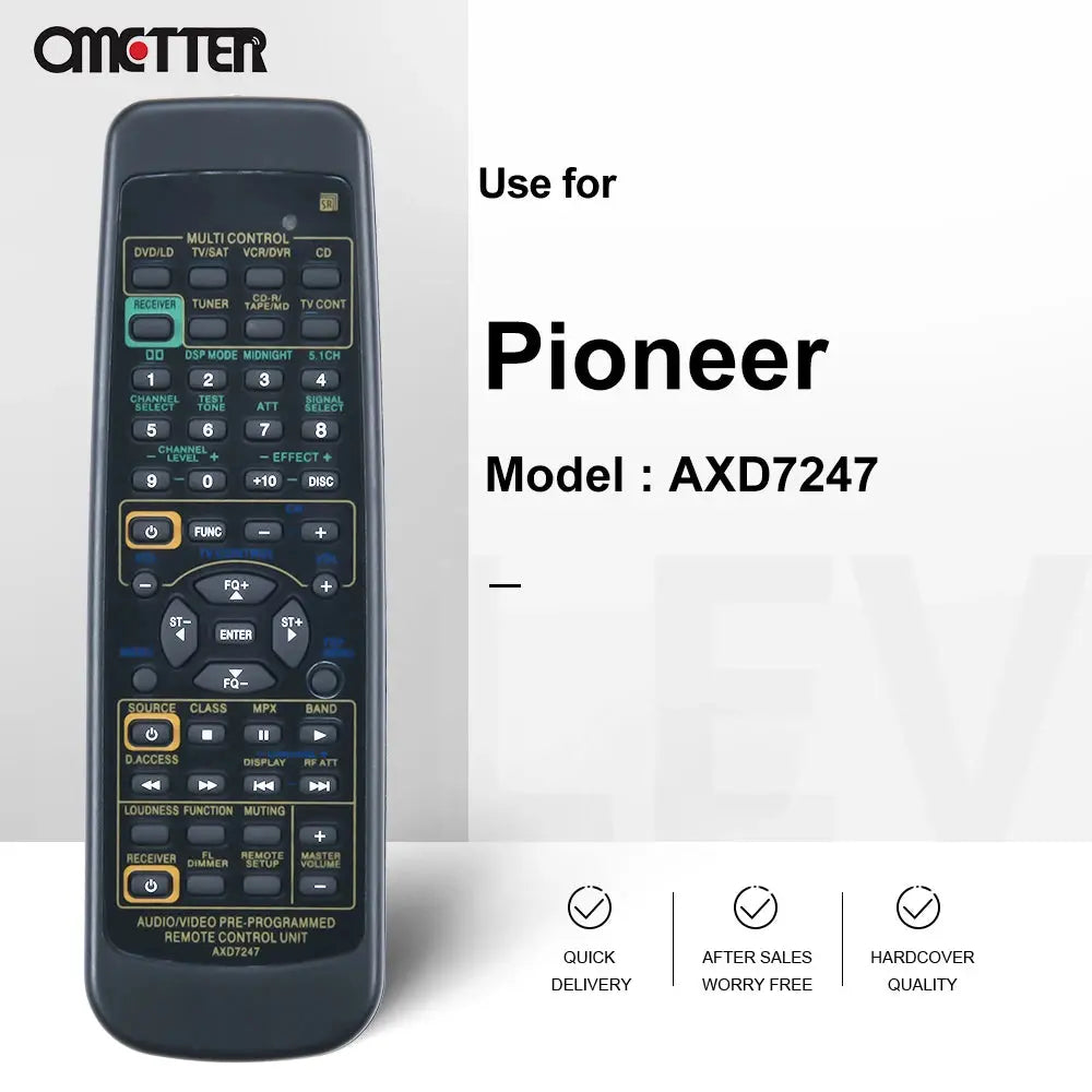 NEW For Pioneer Remote Control Receiver AXD7247 R VSX-D510 VSX-D209 VSX-D409 d511 Vsx d510 Magic Remotes
