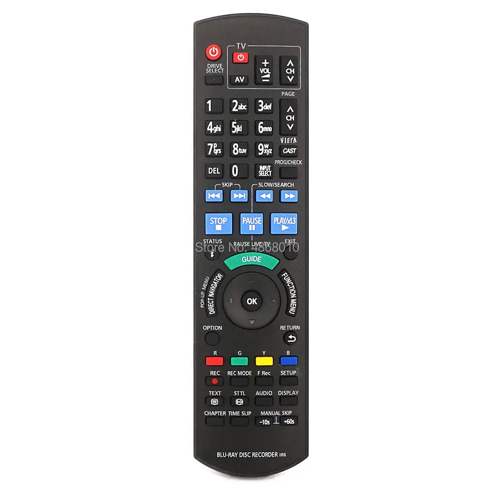 Universal Remote N2QAYB000475 for Panasonic Blu-ray DVD Player Disc Recorder DMR-BW880 DMR-BW780 DMR-XW480 Fernbedienung Magic Remotes