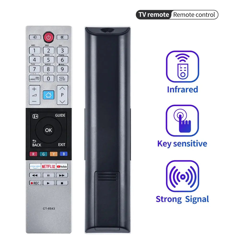 Toshiba HDTV TV Remote Control CT-8543 CT-8528 CT-8541 CT-8533 40L2863DG 32L3963DA 65U6863DG 32L3866DG Magic Remotes