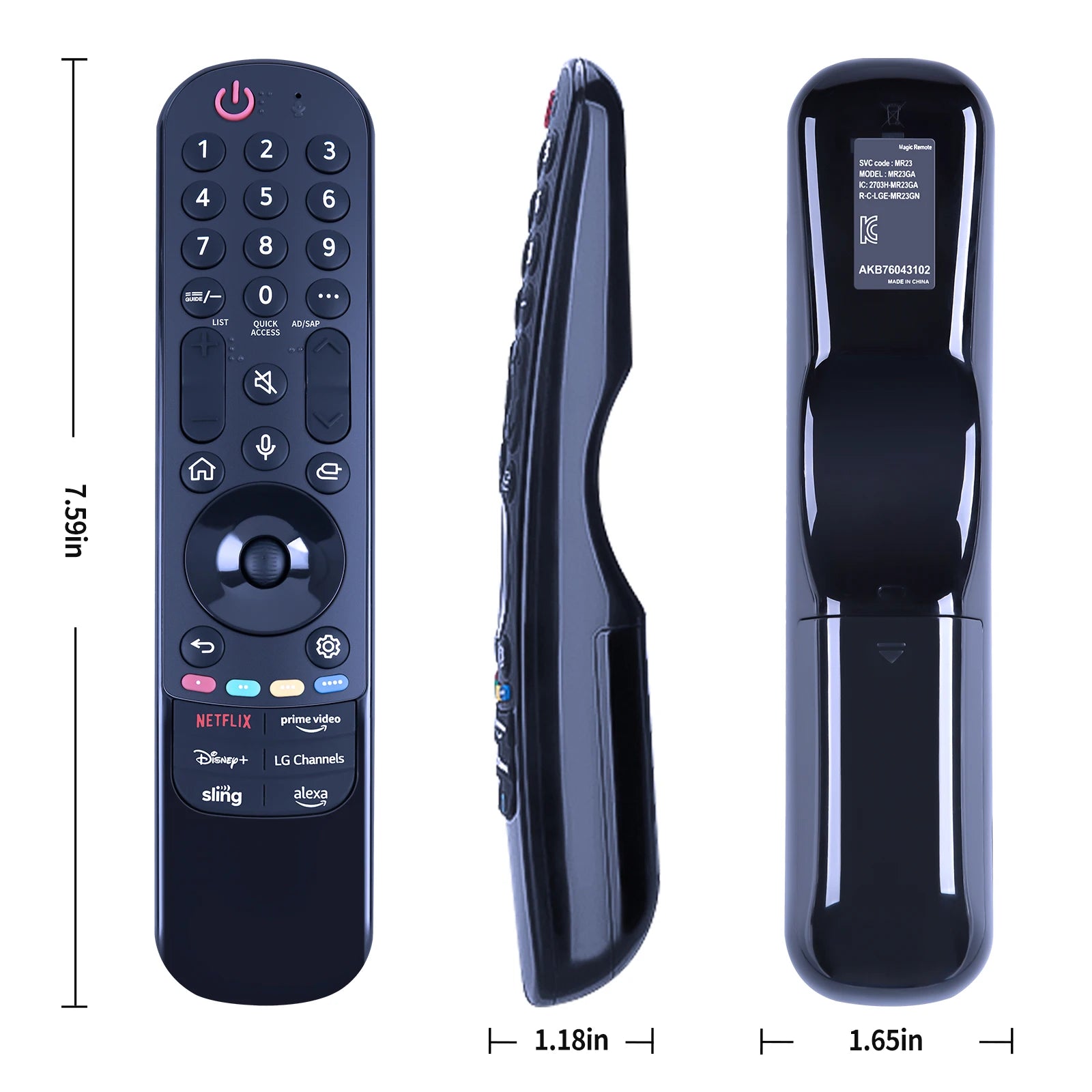 New Voice Magic Remote Control MR23GA MR23GN AKB76043102 for Smart TV 2021-2023 with Pointer