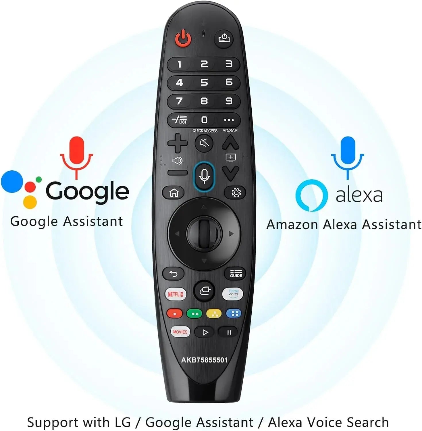 AN-MR20GA AKB75855501 with Voice and Pointer Function Bluetooth remote control for LG Smart TV Many Models 2019 2020 2021 2022 - Magic Remotes