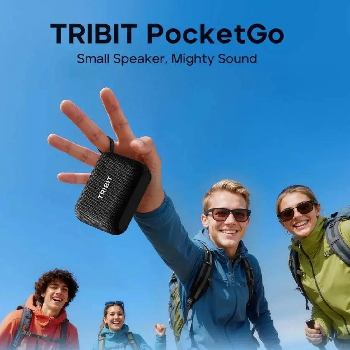 Tribit PocketGo Portable Bluetooth Speaker IP68 Waterproof BT 6.0 Built-in Mic TWS App EQ for Outdoor, Pool Party, Camping, Travel - Magic Remotes