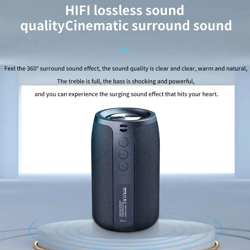Zealot-S32 Wireless Speaker Outdoor Portable Subwoofer Speaker, Waterproof IPX 6, Dual Pairing,1800mAh Battery Magic Remotes