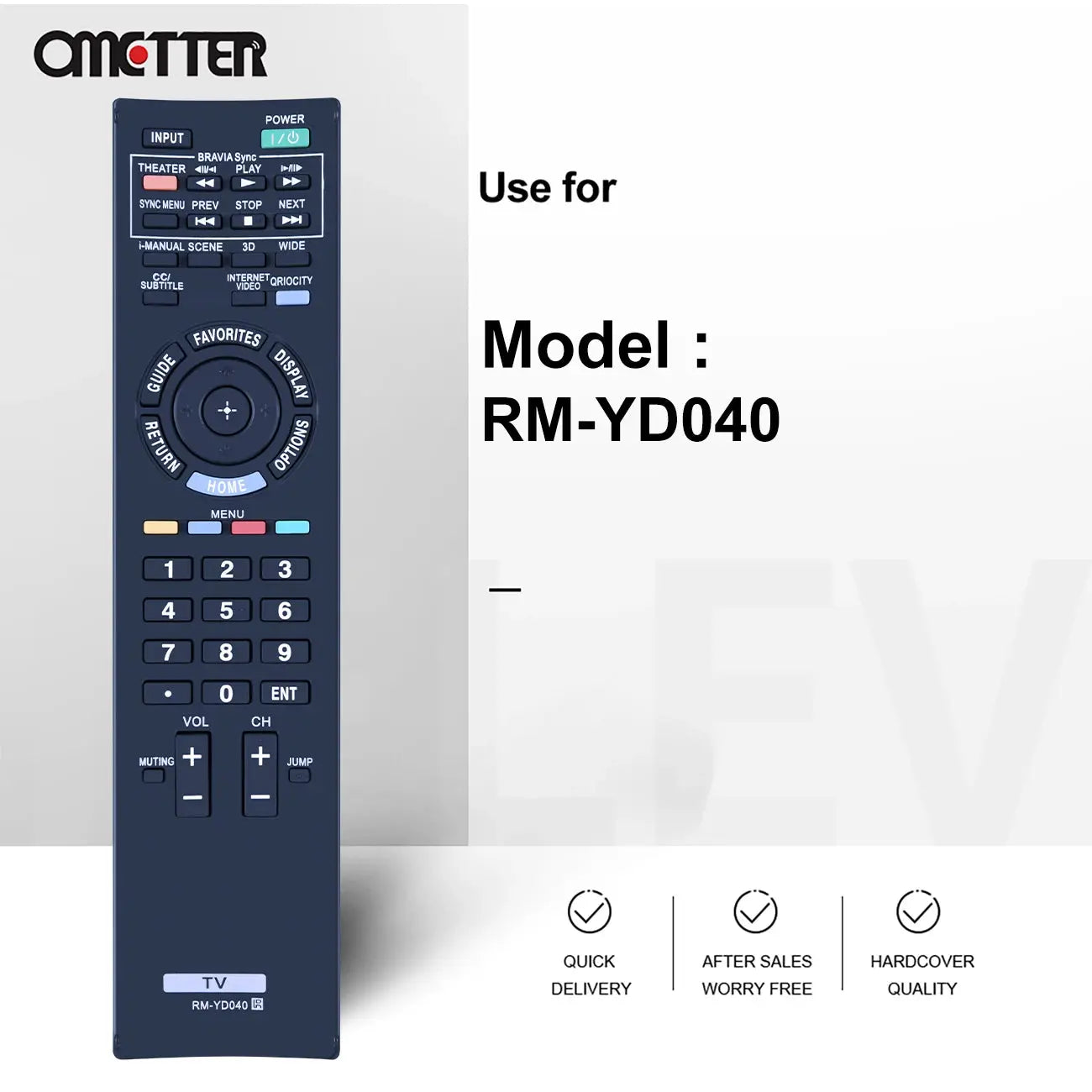 RM-YD040 for Sony TV Remote Control KDL-46HX800 KDL-40HX800 KDL-55HX800 KDL55HX729 KDL65HX729 KDL32EX500 Magic Remotes