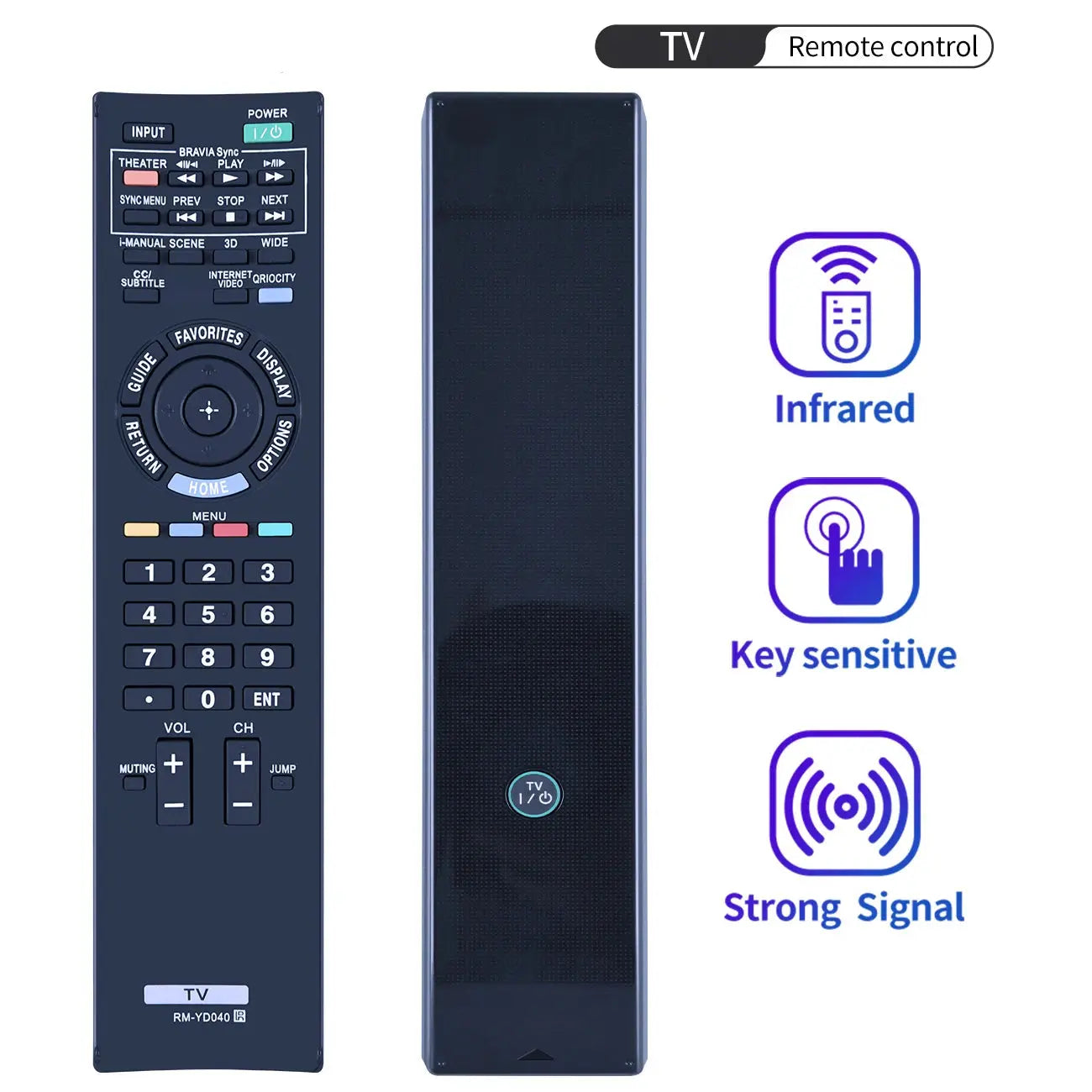 RM-YD040 for Sony TV Remote Control KDL-46HX800 KDL-40HX800 KDL-55HX800 KDL55HX729 KDL65HX729 KDL32EX500 Magic Remotes