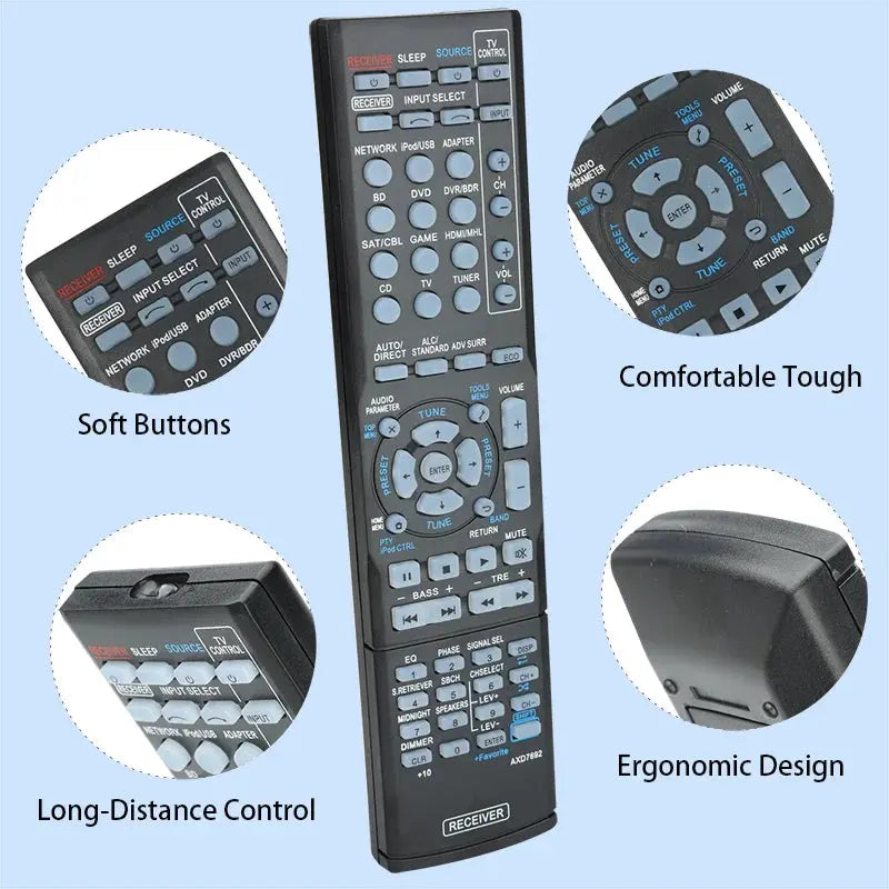 AXD7692 Remote Control For Pioneer AV Receiver VSX-43 VSX-528 VSX-823 VSX-828 VSX-5231 VSX-528-S VSX-828-S VSX-528-K VSX-823-K Magic Remotes