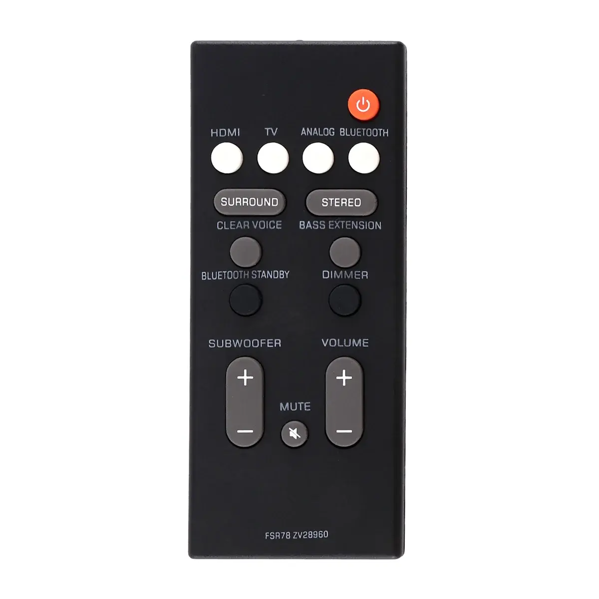 Remote Control FSR78 ZV28960 for Yamaha Bluetooth Soundbar System YAS-106 YAS-207 ATS-1060 YAS-107 ATS-1070 Magic Remotes