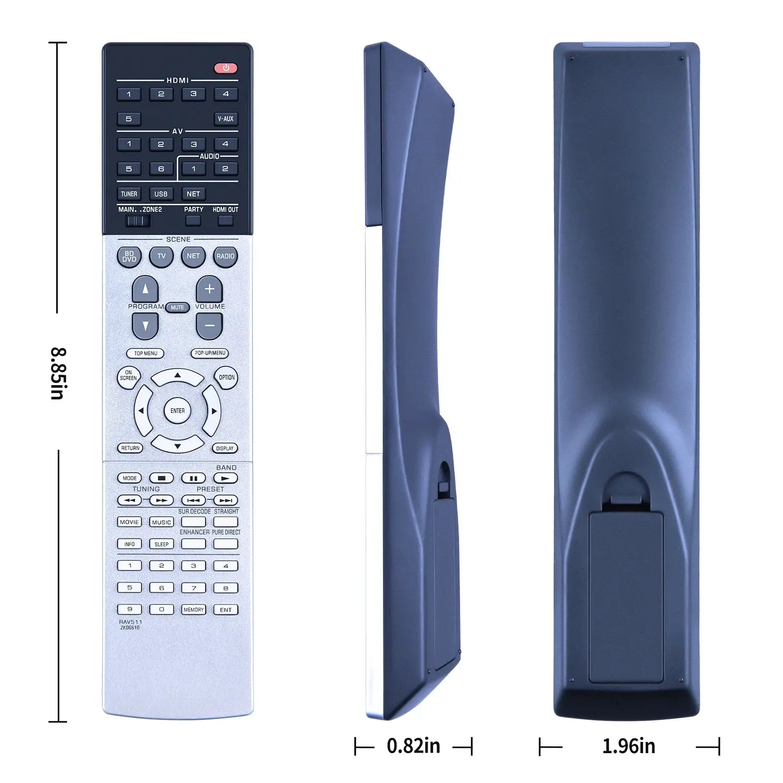 Remote Control RAV511 ZK06610 for YAMAHA Audio Video AV A/V Receive RX-V777 RXV777 RX-V777BT Magic Remotes