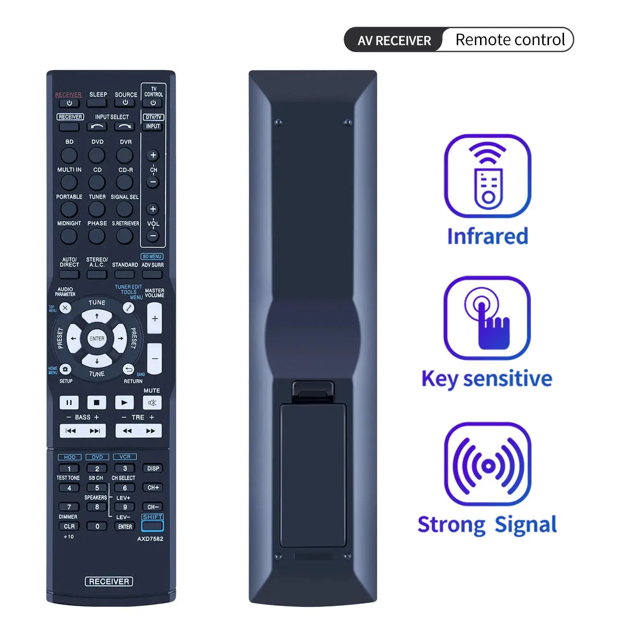 AXD7582 for Pioneer AV Receiver Remote Control AXD7632 VSX 300 VSX 500 VSX420 VSX402K VSX402S VSX520 Magic Remotes