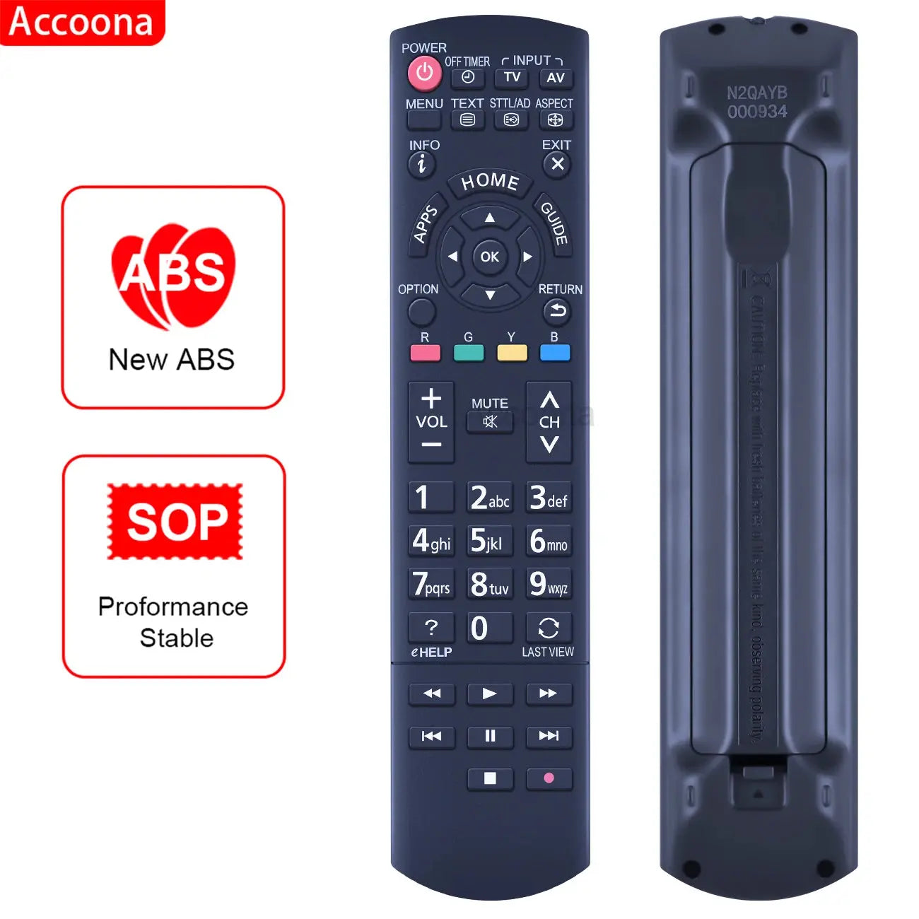 N2QAYB000934 Remote Control For PANASONIC LCD TV TH-32AS610A TH-42AS640A TH-50AS640A TH-60AS640A Magic Remotes