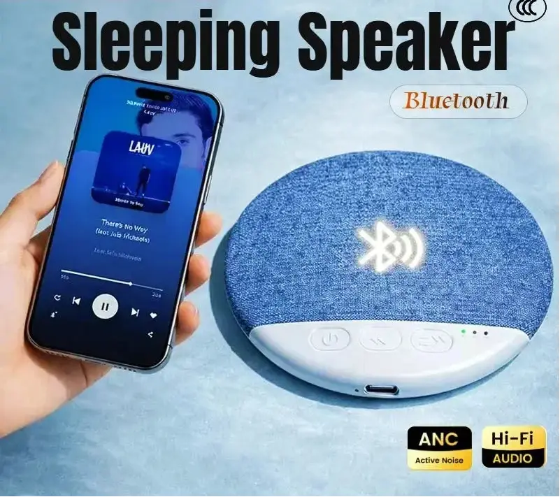 Lenovo New Sleeping Bluetooth Speaker Mini Nature Sound White Noise Soundbar Wireless MP3 Music Player Ultra Thin Timed SpeakerS Magic Remotes