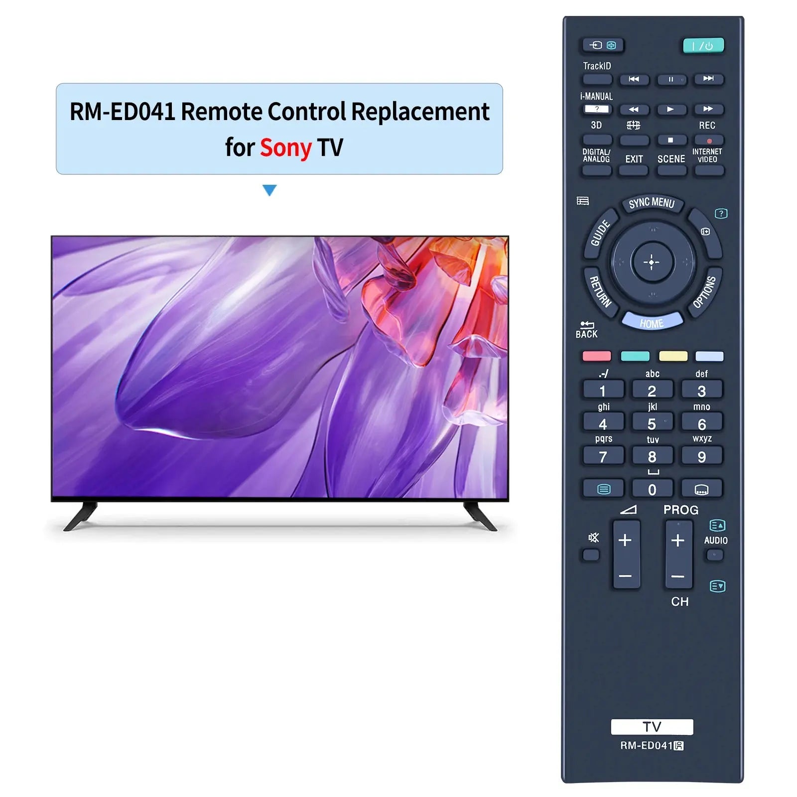 RM-ED041 Remote control ED044 for Sony TV KDL-46HX925 32EX720 32EX723 32EX724 32EX725 32EX726 32EX727 32EX721 32EX728 32EX729 Magic Remotes