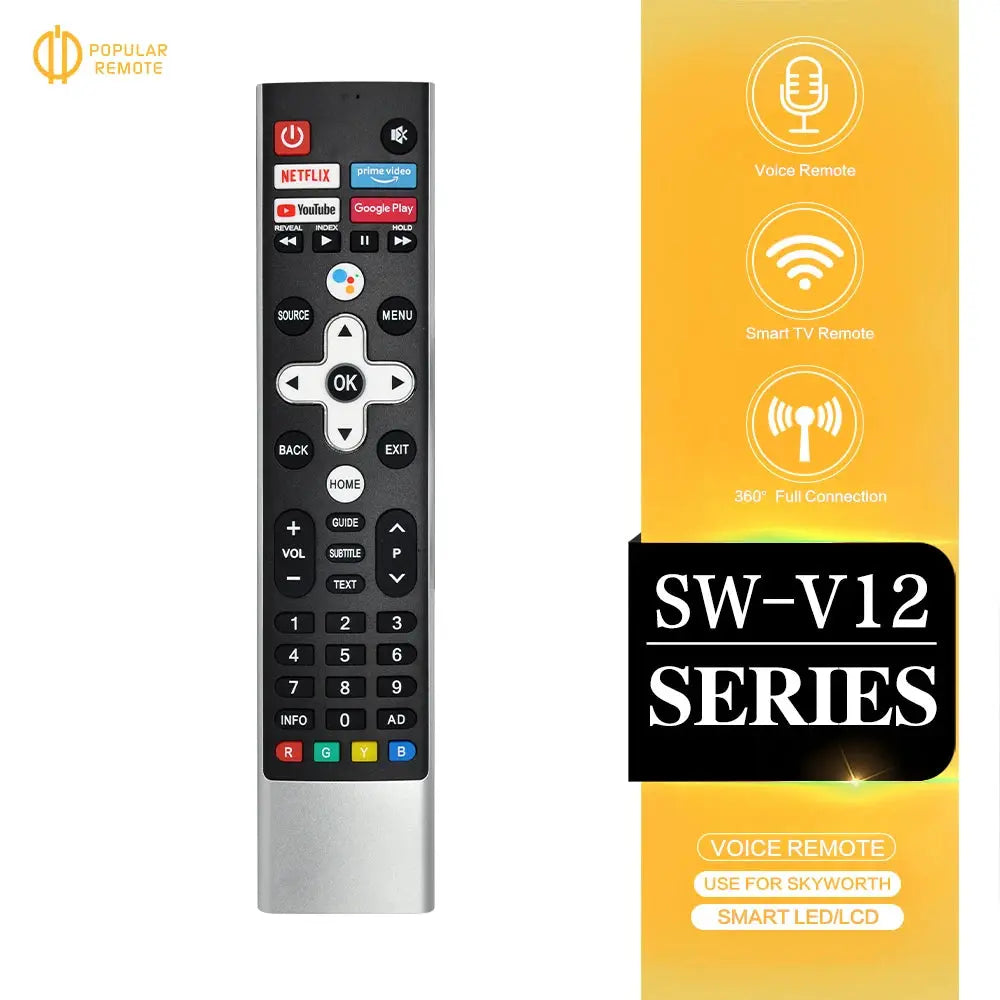 SW-V12 Replacement for Skyworth HOF21F428GPD10 536C-267A00-W010 536J-267A00-W000 Smart TV Voice Remote Control Magic Remotes
