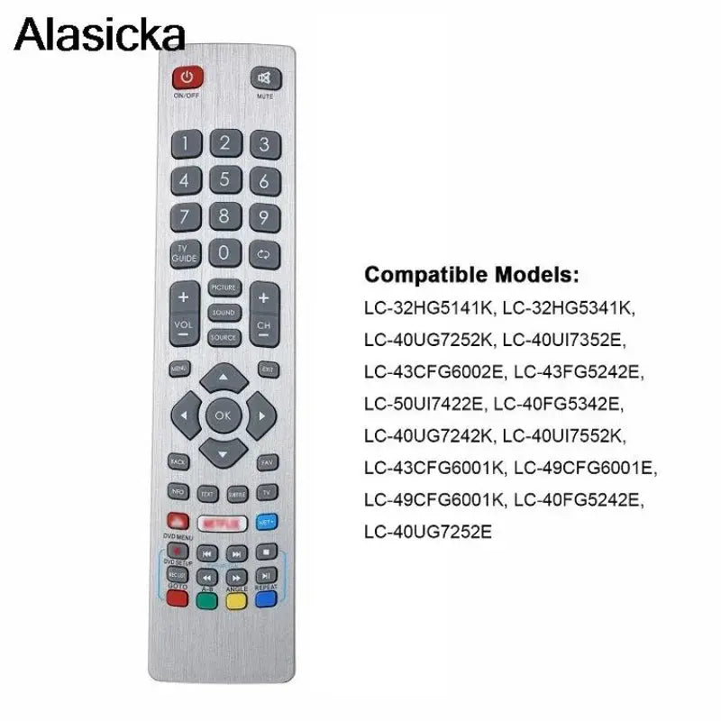 TV Remote Control for Sharp Aquos Replacement Remote Controller Portable Compatible with LC-32HG5141K LC-40UG7252E Magic Remotes
