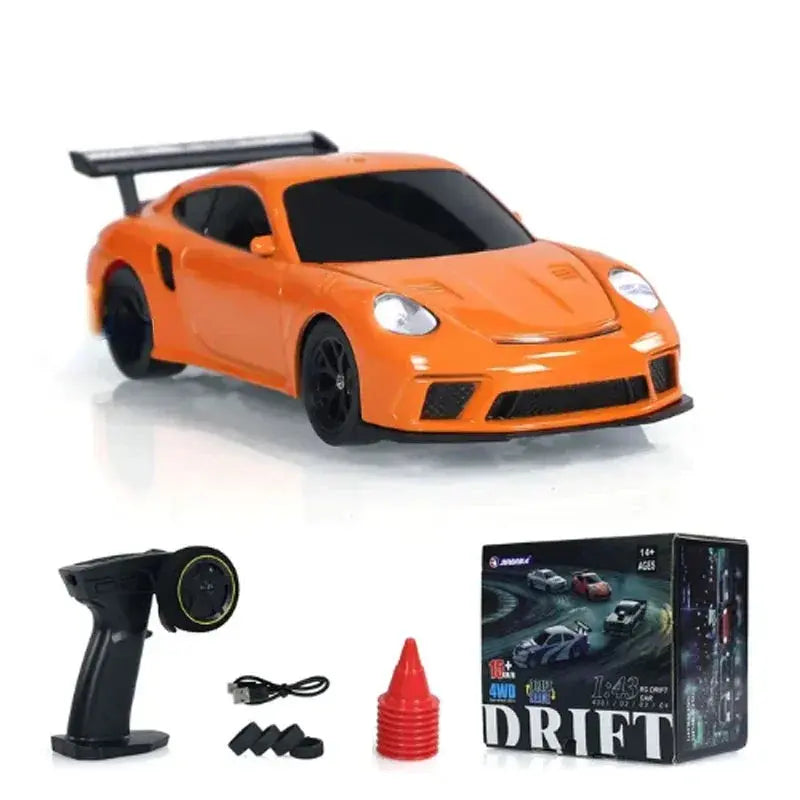 2.4G RC Drift Car 1/43 4WD Remote Control Car High Speed Four Wheel Drive Radio Controlled Mini Racing Car Model Boys Toys Gifts - Magic Remotes