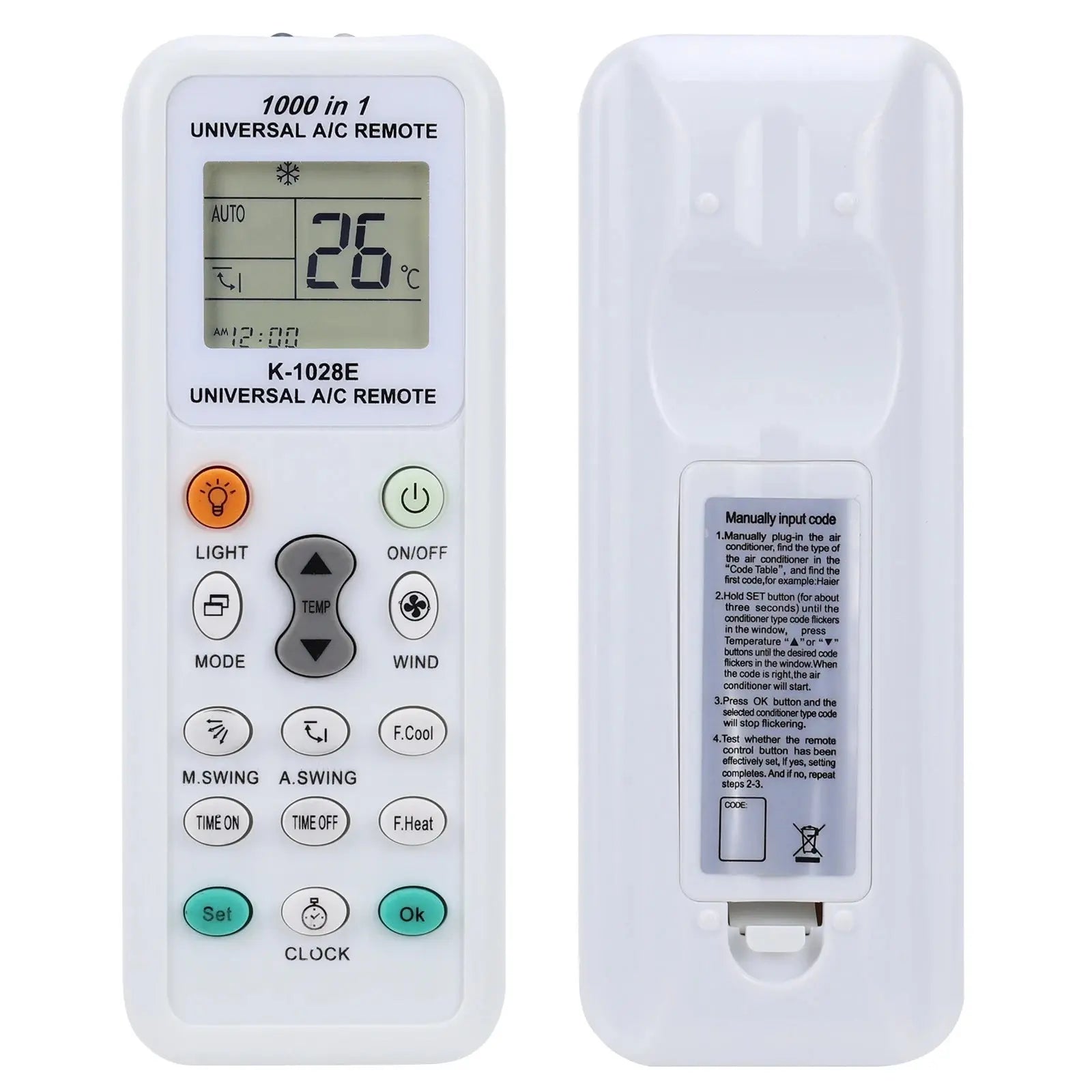 Universal Air Conditioner Remote Control for LG Gree Midea Toshiba Haier Daikin Hitachi Sharp Panasonic Samsung Sanyo Hisense Fu Magic Remotes