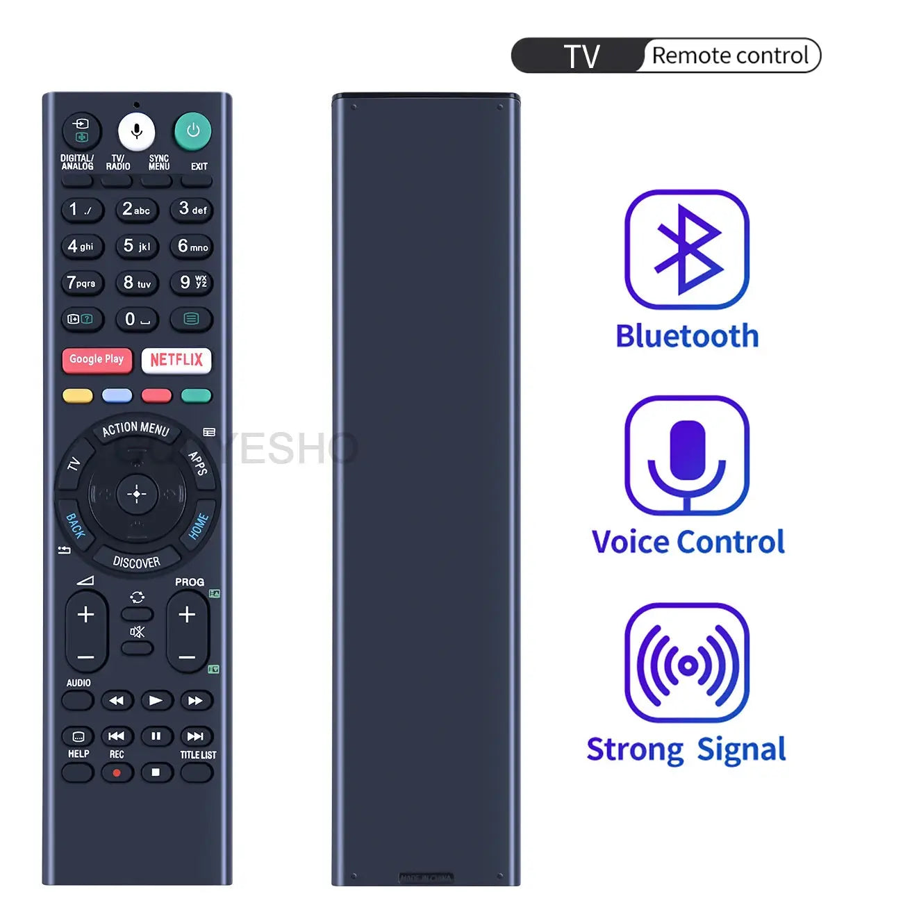 Sony Ultra HD Smart LED TV Remote Control with Voice RMF-TX300E RMF-TX200P TX200E TX200A RMF-TX310U TX300P TX310P TX300U TX310E Magic Remotes