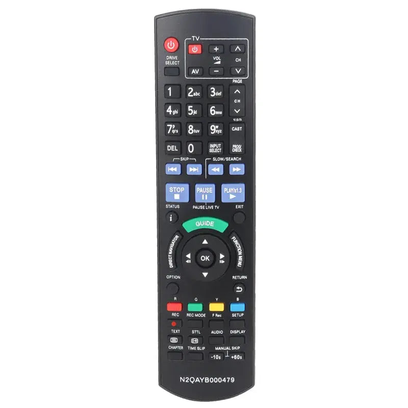 N2QAYB000479 New Remote Control Compatible with Panasonic DVD Recorder DMR-XW380 DMR-XW385 DMR-XW390 DMR-XW480 DMR-XW380GL Magic Remotes