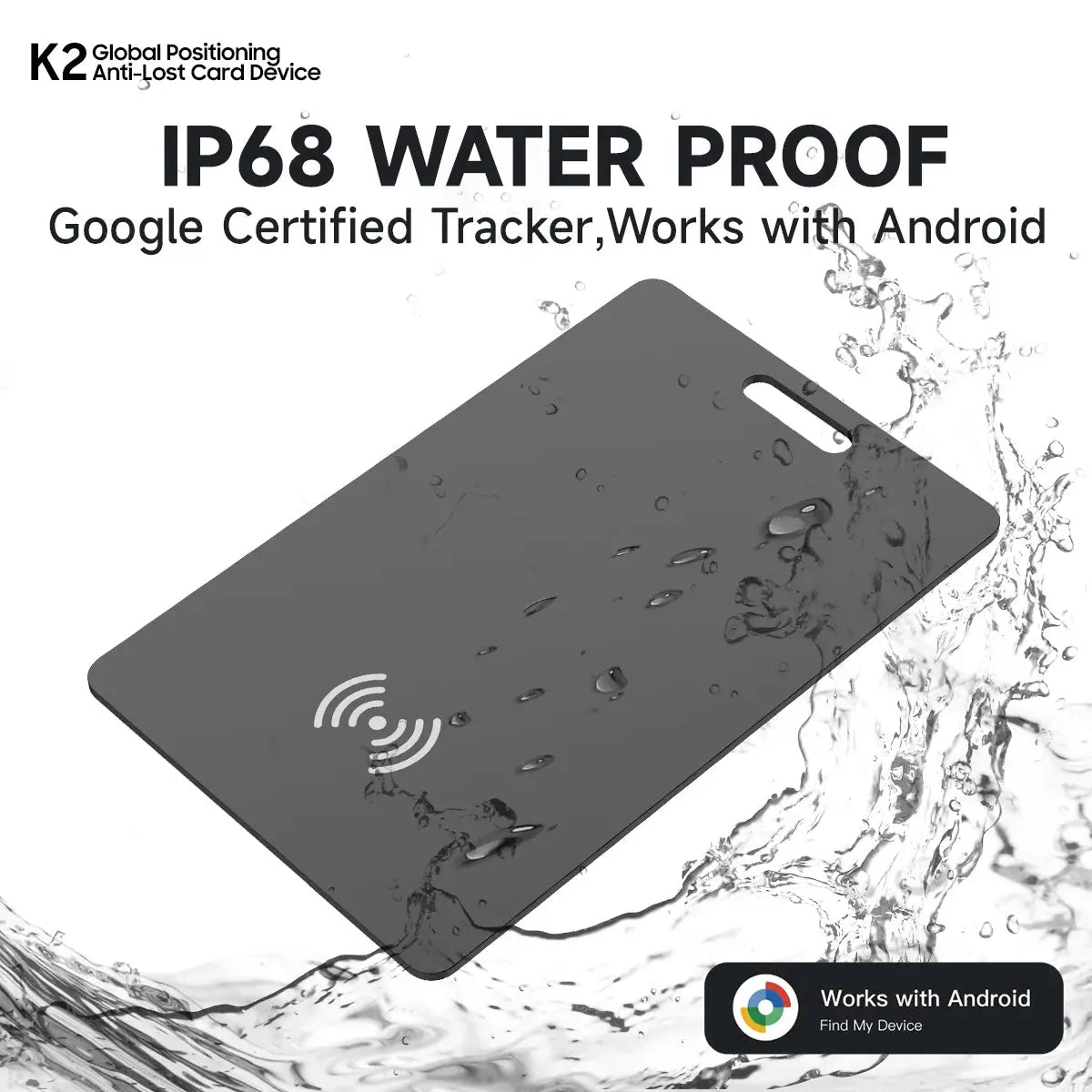 Wallet Tracker Card, Rechargeable Thin Finder, Works with Google Find My (Android Only),Item Locator for Luggage Tags Passports - Magic Remotes