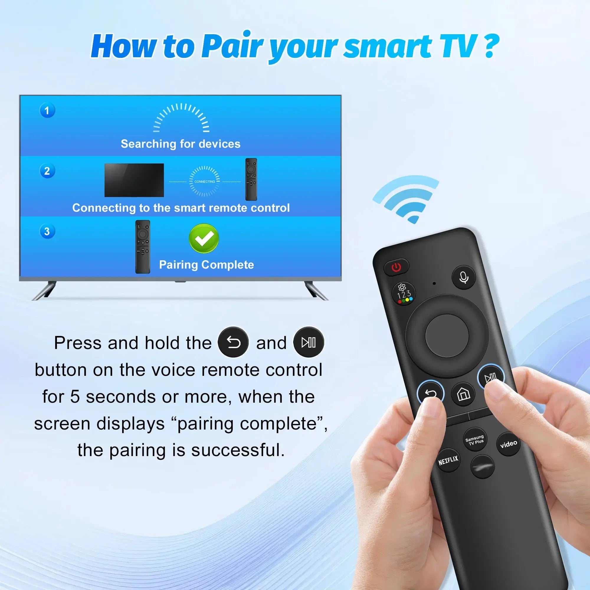 Voice Remote Control for Samsung Smart TV NEO QLED Replacement Remote Control for Samsung TV Rechargable Solar Remote Control Magic Remotes