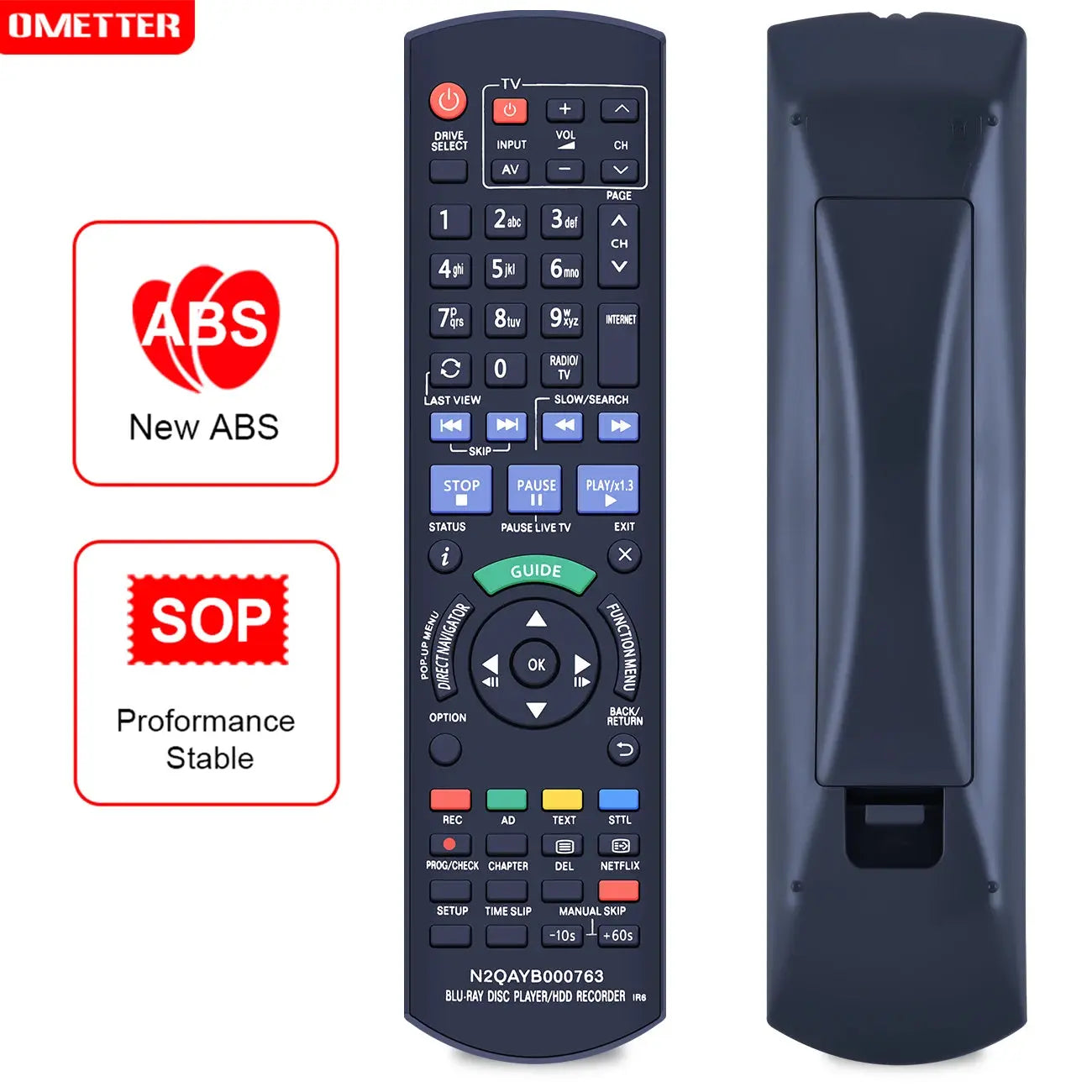 N2QAYB000763 Remote Control Replaced for Panasonic DMR-PWT420EB DMR-PWT530 Magic Remotes