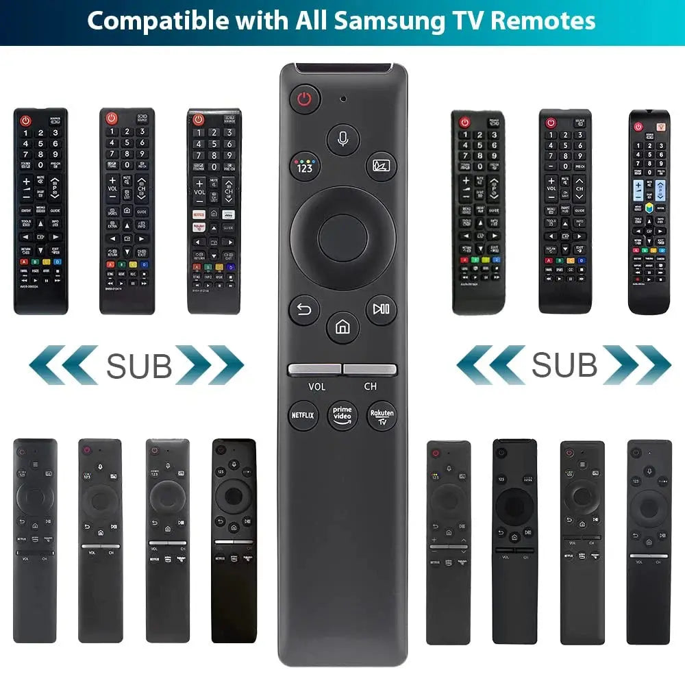 BN59-01330B 01312B Voice Remote Control for Samsung Smart TV LED QLED 4K 8K UHD HDR with Netflix, Prime Video,Rakuten TV Button Magic Remotes