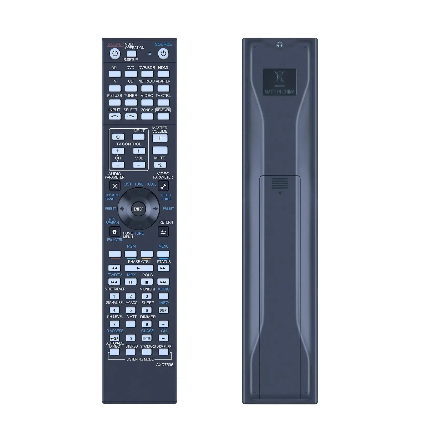 Remote Control Pioneer A/V Receiver AXD7596 AXD7305 VSX-1123-K AXD7691 AXD7725 AXD7668 SC-57 SC-55 LX58 Magic Remotes