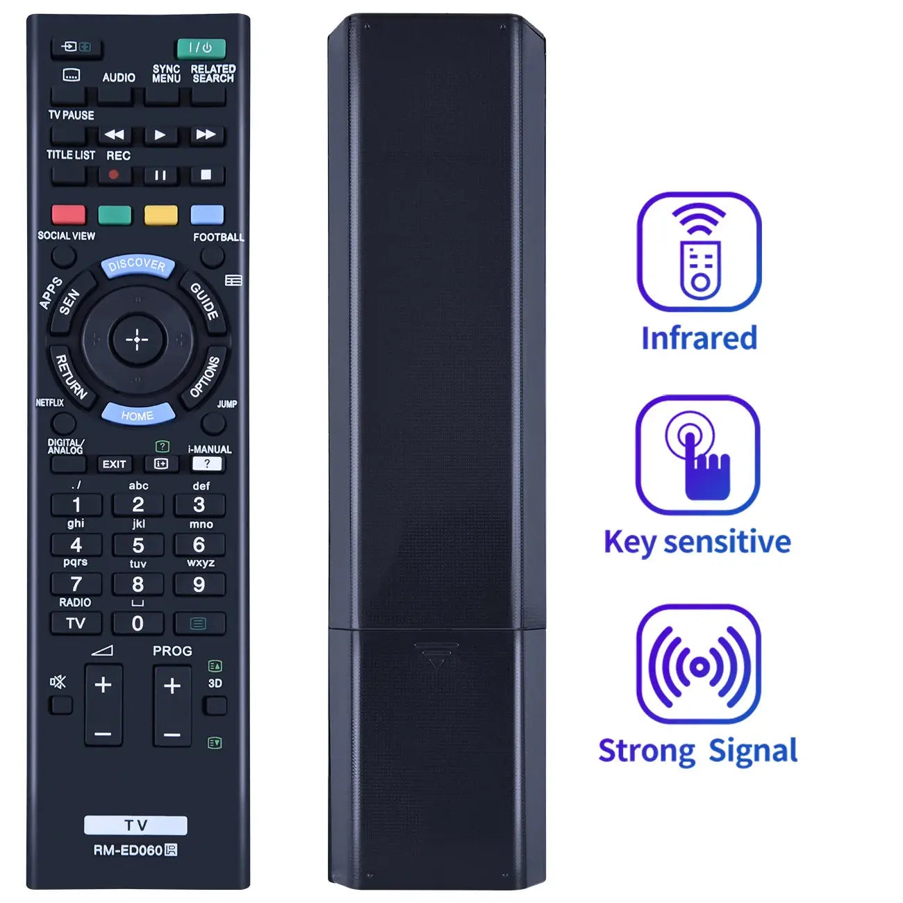 NEW RM-ED060 for Sony TV Remote Control KDL-42W815B KDL-42W817B KDL-42W828B Magic Remotes