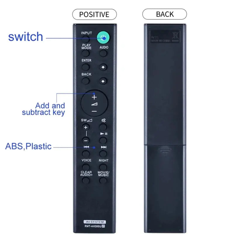 RMT-AH300U Soundbar Remote Control For Sony Sound Bar HT-CT291 SA-CT290 SA-CT291 HT-CT290 HTCT290 Magic Remotes