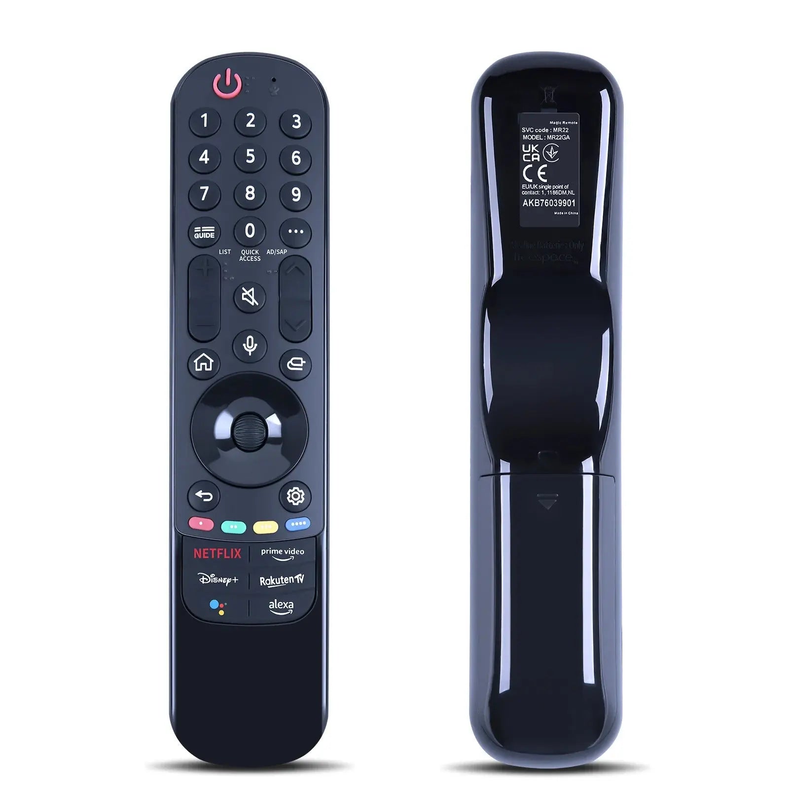 MR22GA / MR22GN Replacement Remote for LG Smart TVs (2022 Models) - Compatible with OLED, QNED, NanoCell, UHD, 4K, 8K TVs (No Pointer/Voice Function) Magic Remotes