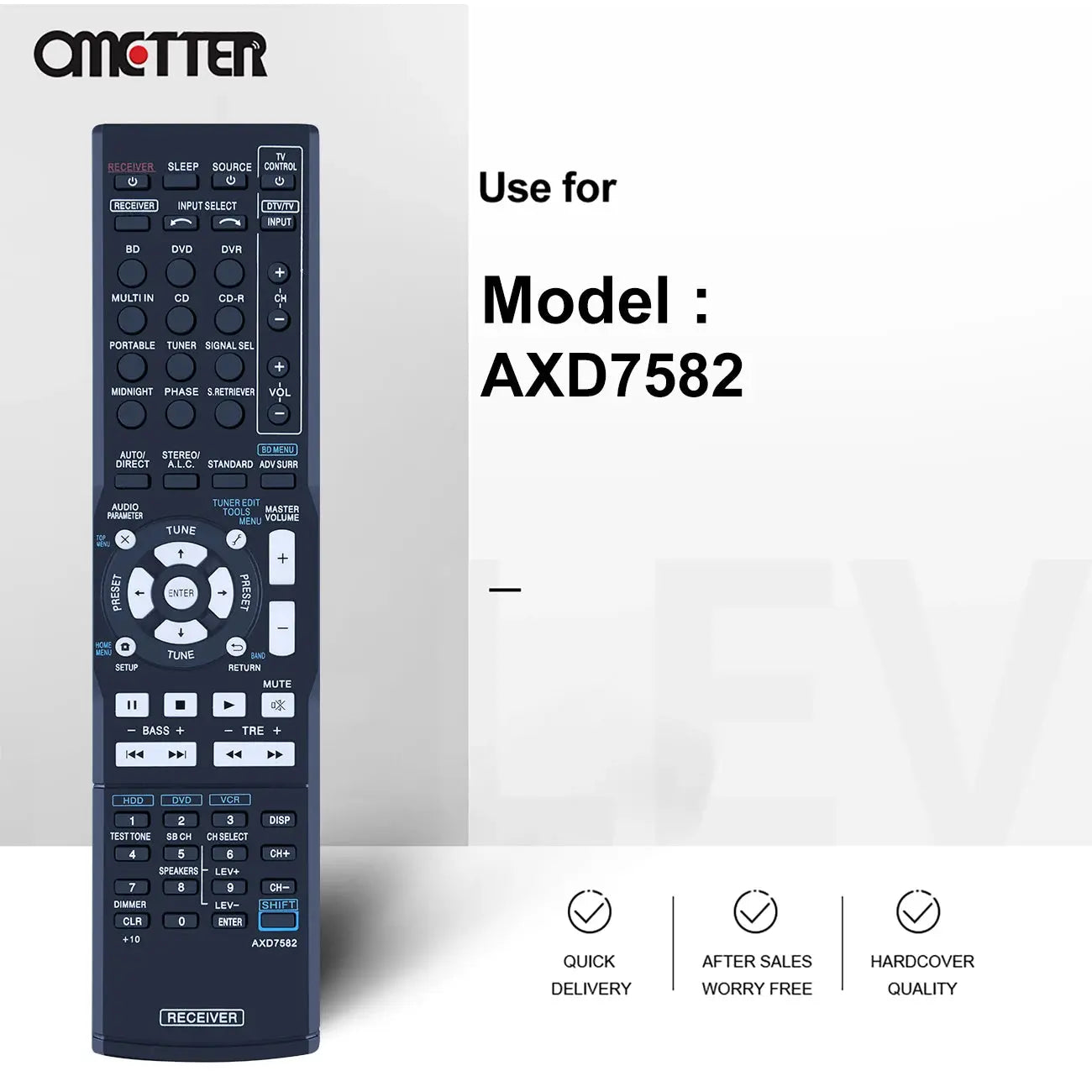 AXD7582 for Pioneer AV Receiver Remote Control AXD7632 VSX 300 VSX 500 VSX420 VSX402K VSX402S VSX520 Magic Remotes