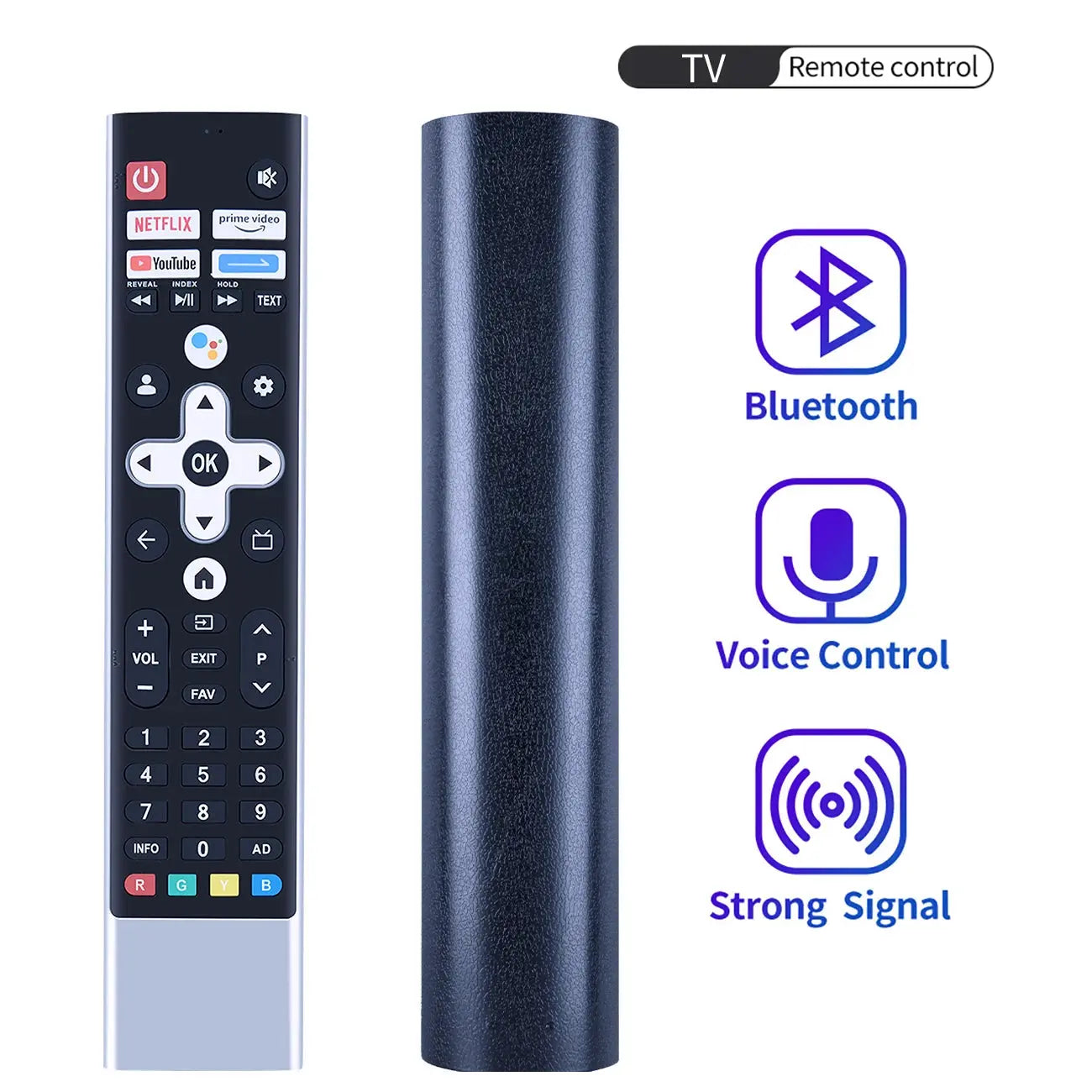 Voice Remote Control for Skyworth METZ Blaupunkt 55 Inches QLED TV 55QD7020 for NEX DIGITAL GS43G GSQ50G GSQ55G GSQ65G GSQ75G Magic Remotes