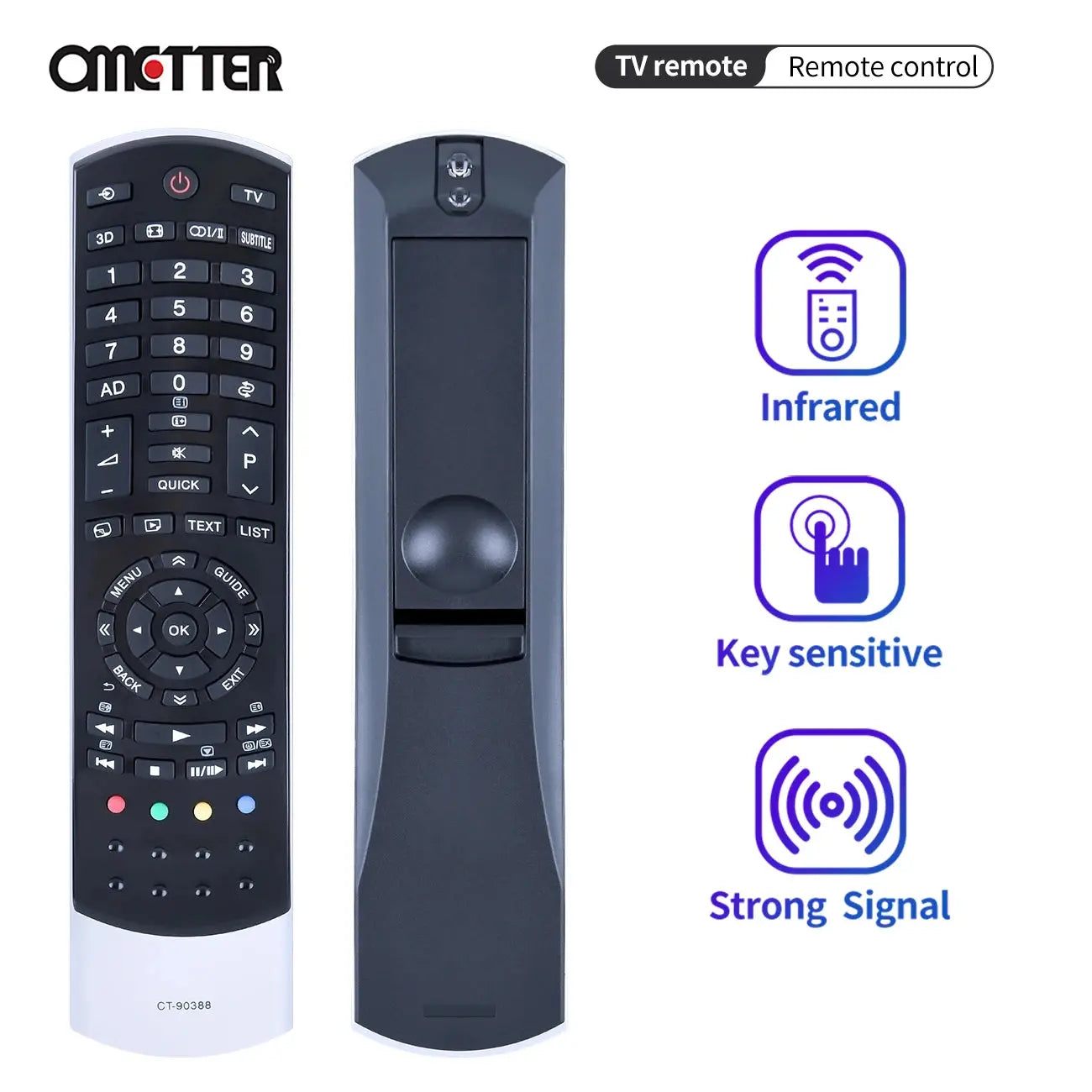 CT-90388 Fit for Toshiba Remote ControlLCD Color 32RL838 32RL838G 32TL838 32TL868 40TL868G 46TL838 46TL838F Magic Remotes