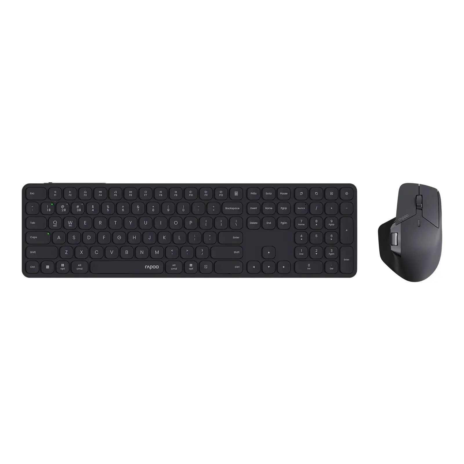 Rapoo 9560M Wireless Keyboard and Mouse Combo E9550L USB-C Rechargeable 110-Key Ultra-Thin Keyboard and MT760SE Wireless Mouse Magic Remotes