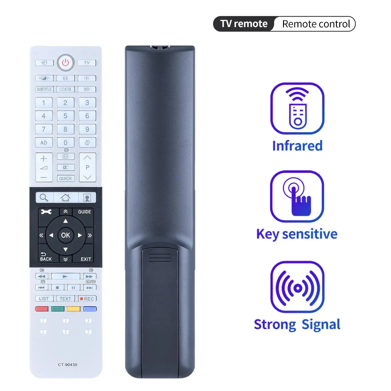 Toshiba TV Remote Control Ultra HD 4K CT-90427 CT-90428 CT 90326 CT-90430 CT-90444 CT-90429 Magic Remotes