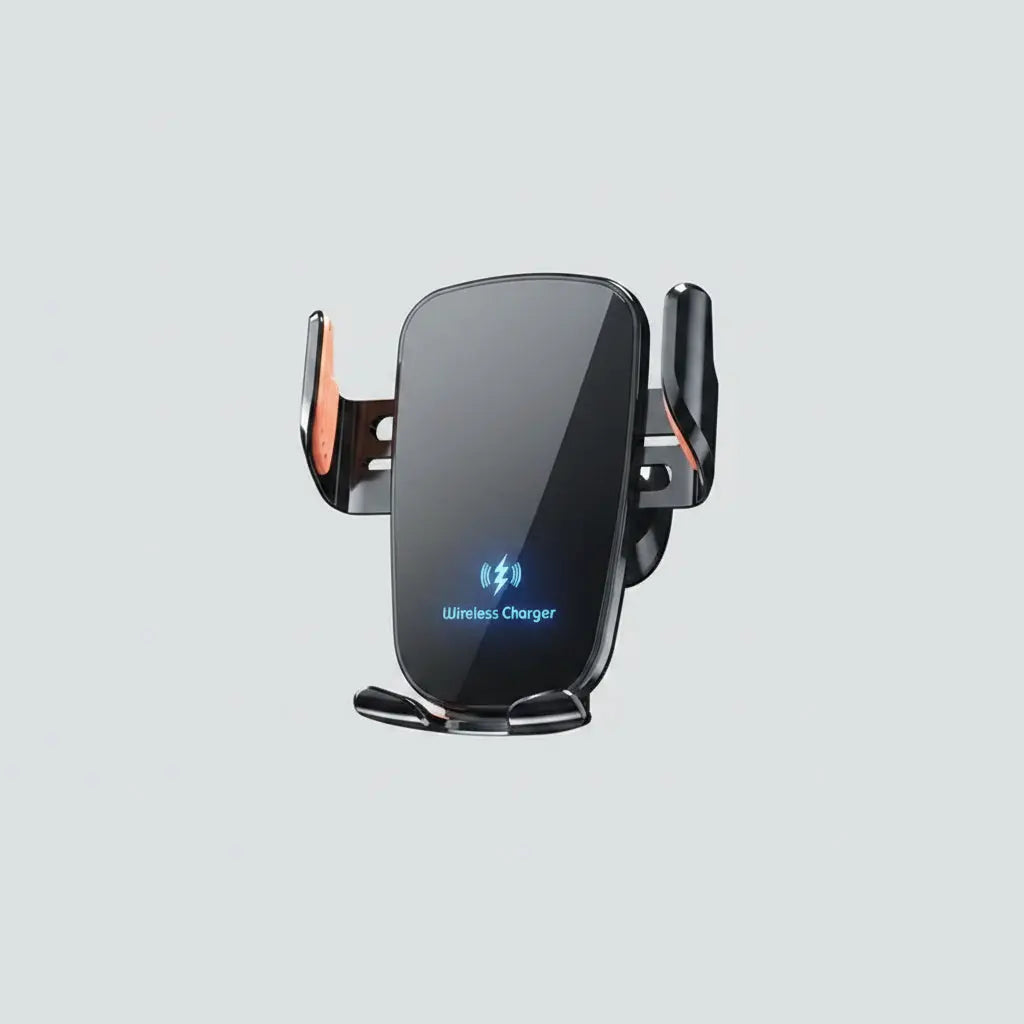 Wireless Car Charger, Fast Charging Manual Clamping Air Vent Car Phone Holder for Samsung Android Phones and iPhone 16 15 14 13 - Magic Remotes
