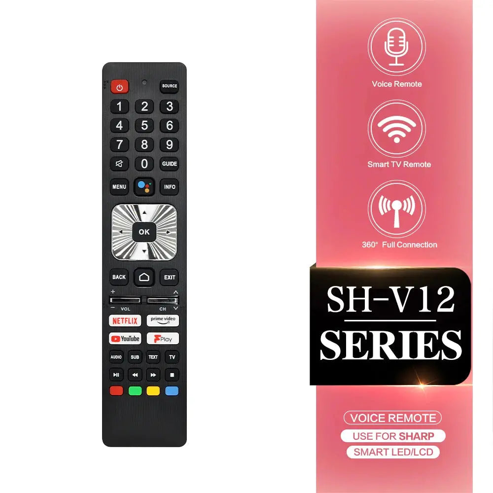 Voice Remote Control Replacement For Sharp SH-V12 SHWRMC0139N 65EQ4EA 75EQ4EA 65EQ7EA 75EQ7EA Smart LED Ultra HD TVS Magic Remotes