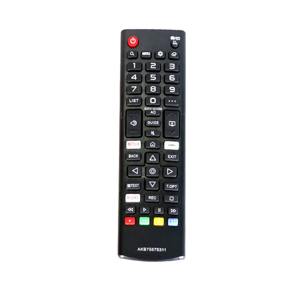 Replacement Remote Control for LG TVs - Compatible with Models: AKB75675301, AKB75675304, AKB75675311, AKB76037601 - Includes NETFLIX and Prime Video Buttons Magic Remotes