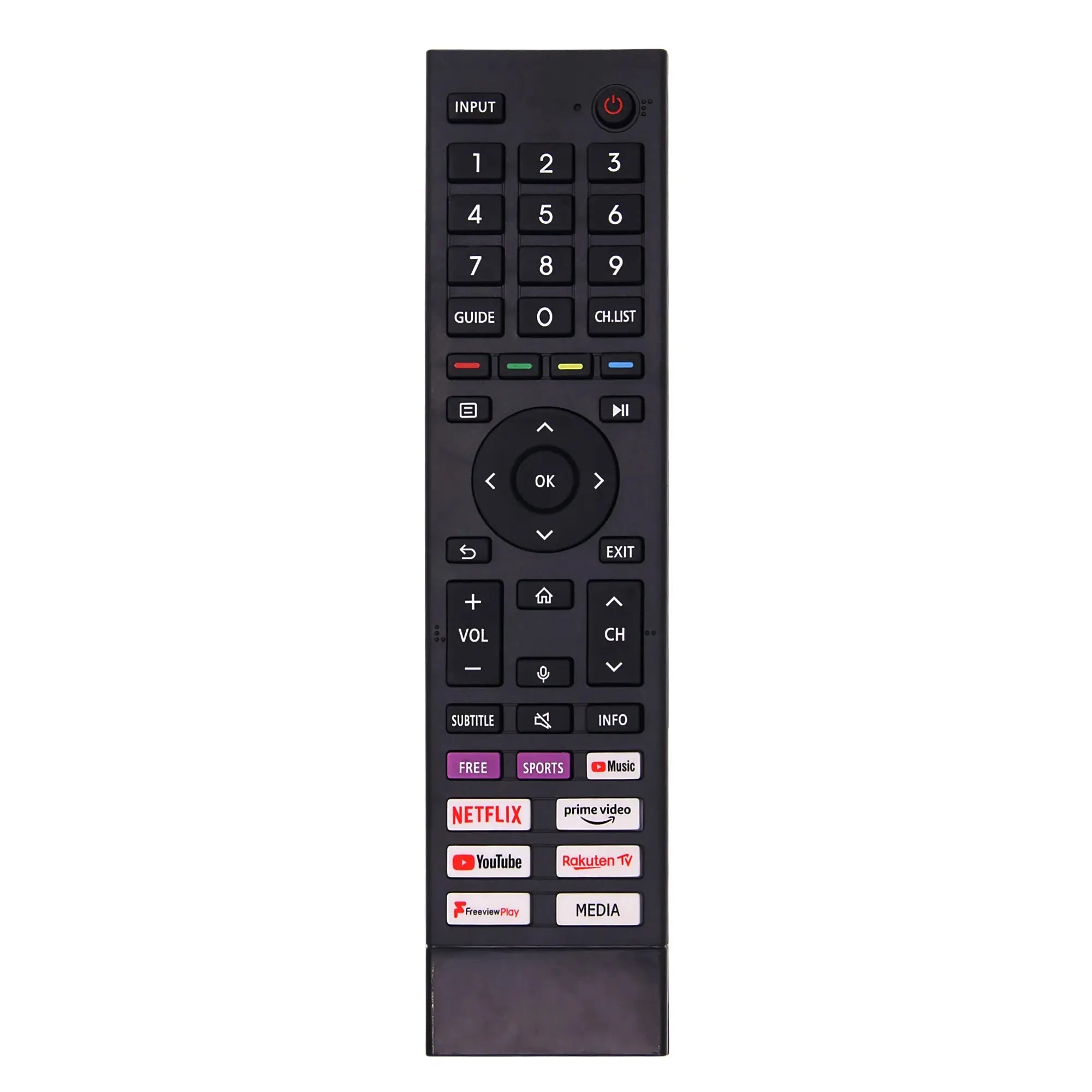 Replacement ERF3A80 Remote Control for Hisense 4K UHD TV - Infrared with Shortcut Buttons, No Setup Required - Magic Remotes