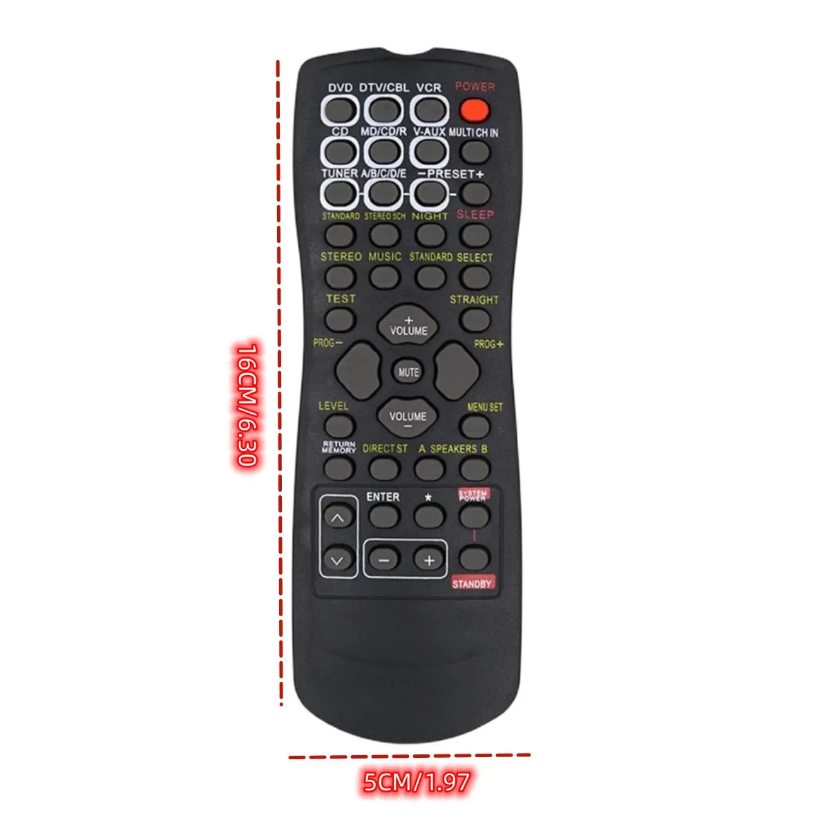 Remote Control For Yamaha RX-V430RDS DSP-AX430 DSP-AX530 HTR-R5540RDS HTR-R5550 HTR-R5550RDS HTR-5540 AV Receiver