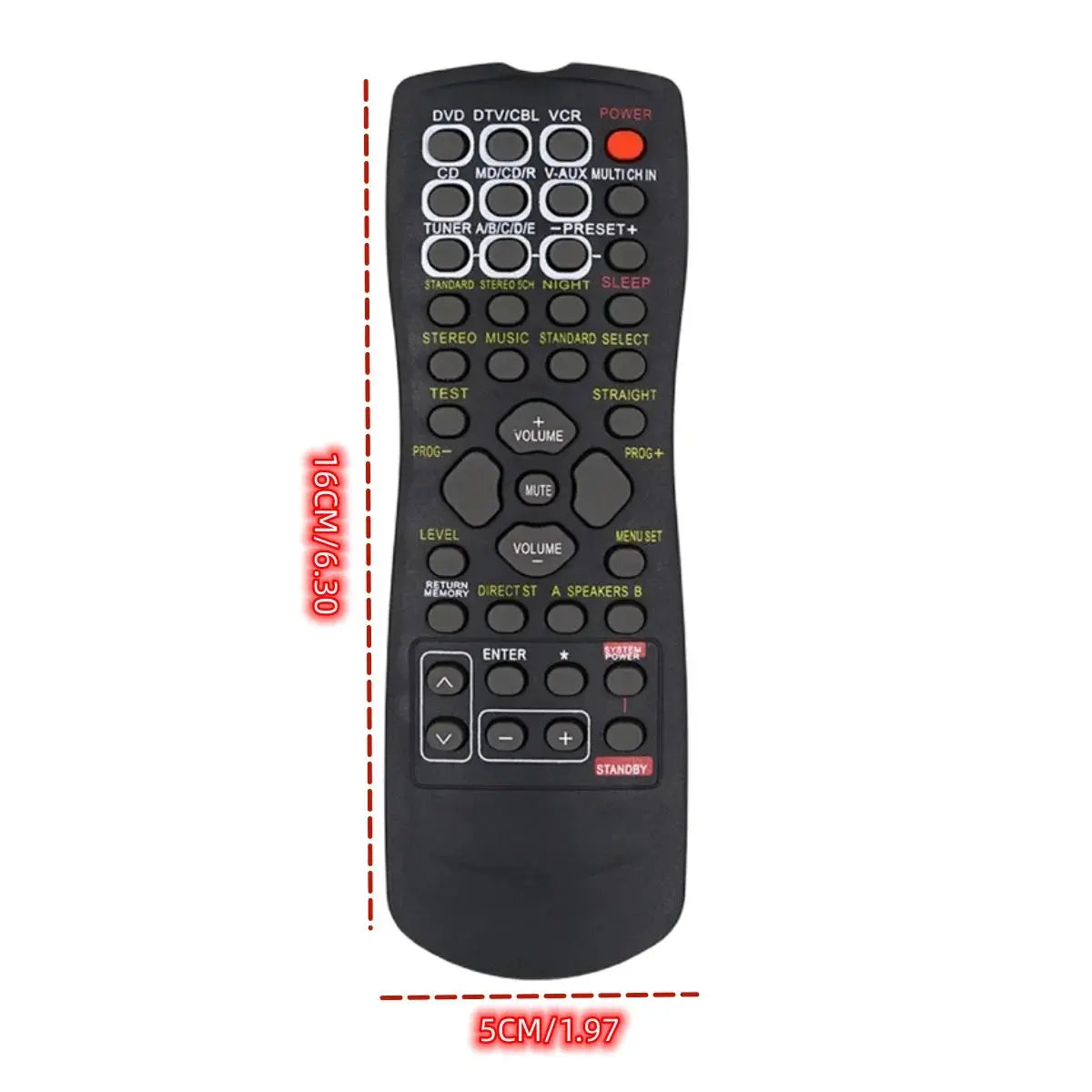 Remote Control For Yamaha RX-V430RDS DSP-AX430 DSP-AX530 HTR-R5540RDS HTR-R5550 HTR-R5550RDS HTR-5540 AV Receiver Magic Remotes
