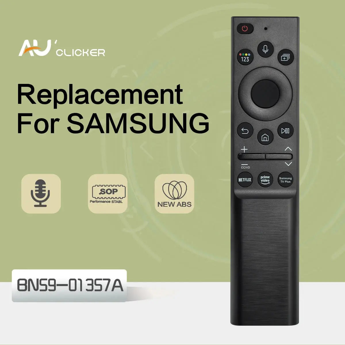 BN59-01357A Solar Voice Remote Control Replacement for Samsung Smart Frame QLED 4K 8K Smart TV Compatible with QN55Q70AAFXZA Magic Remotes