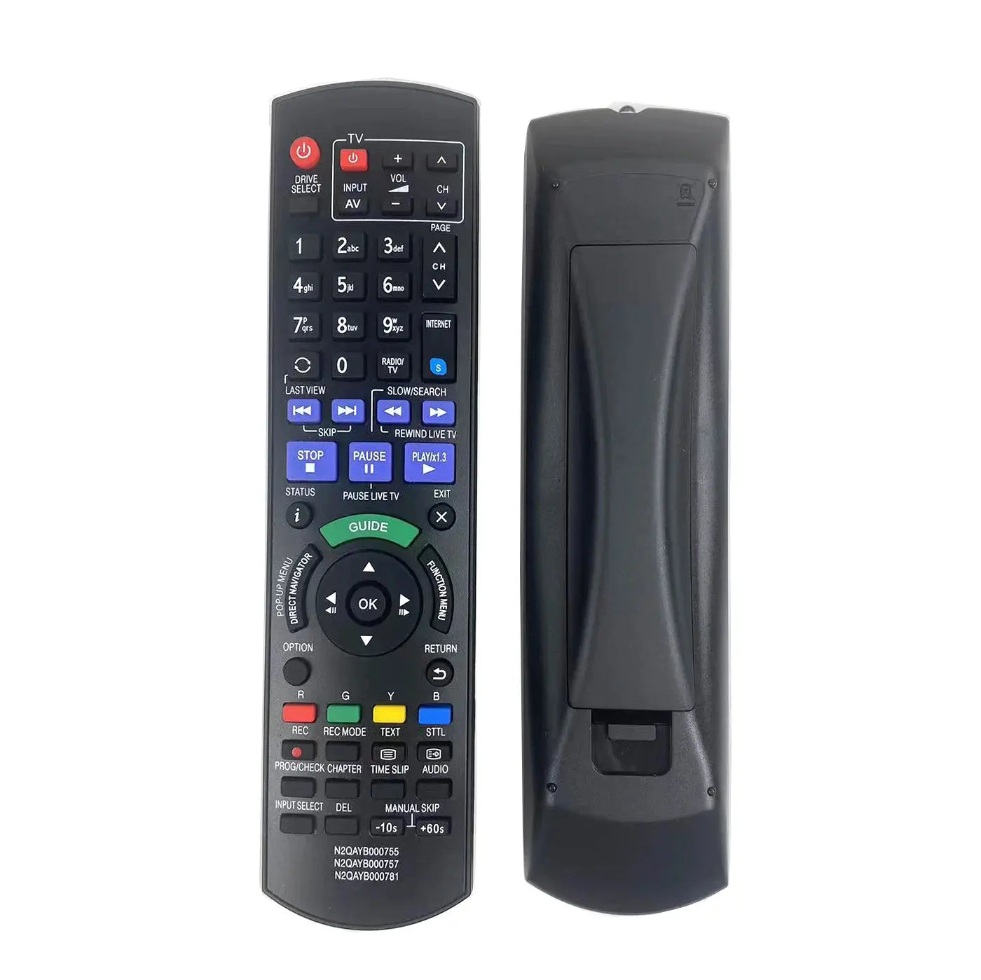 Remote Control For Panasonic N2QAYB000755 N2QAYB000611 N2QAYB000980 DMR-PWT540 DMR-HW220 Blu-ray Disc DVD Recorder Magic Remotes