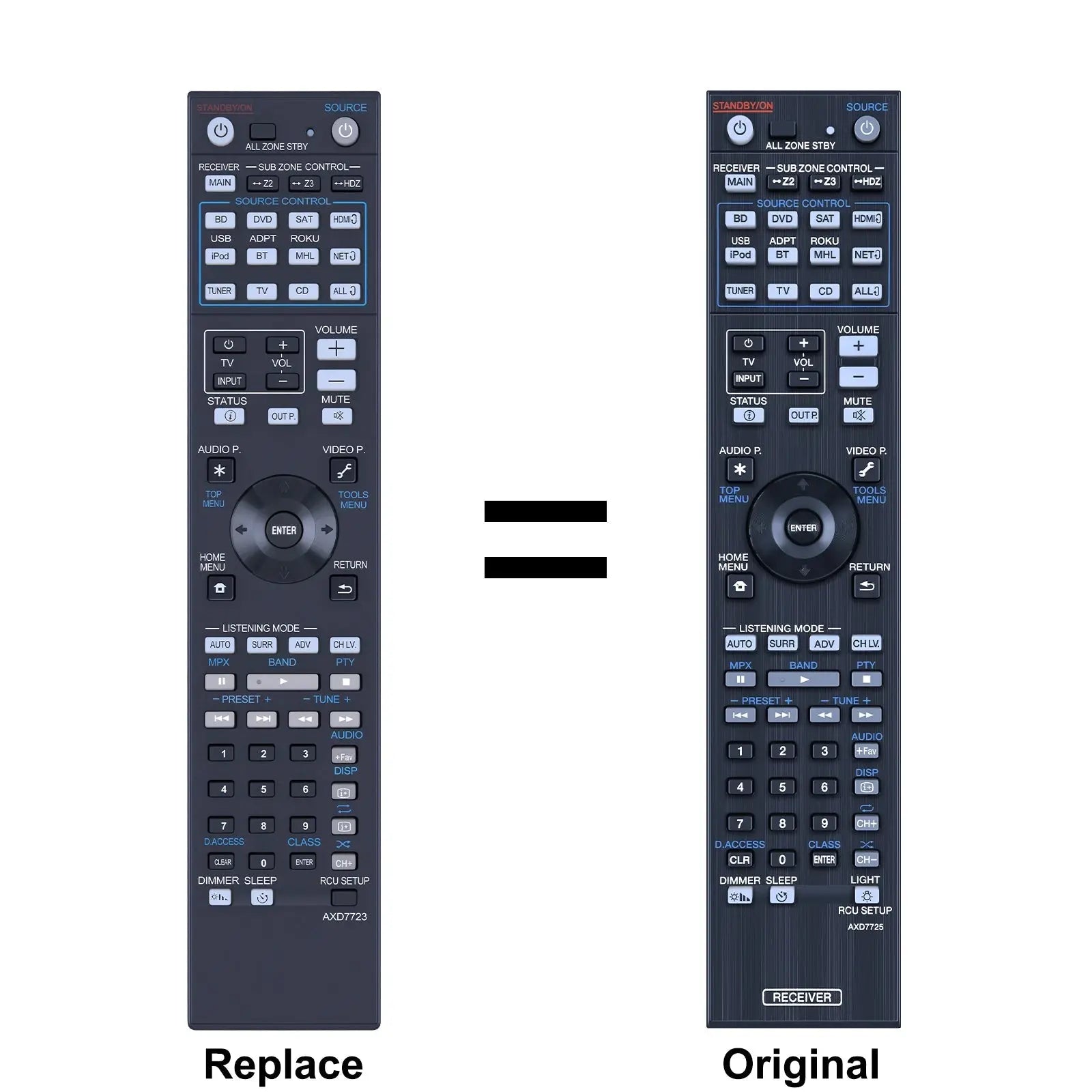 Remote Control For Pioneer AXD7725 SC-1527-K SC-89 SC-LX88-K AV A/V Receiver Magic Remotes