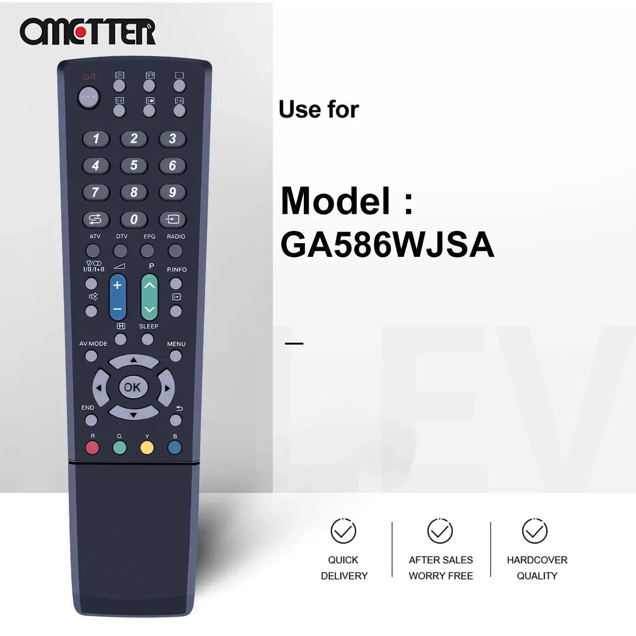 New GA586WJSA Replaced Remote Control Fit for SHARP TV LCD D65E D653E DH65E DH65S Magic Remotes