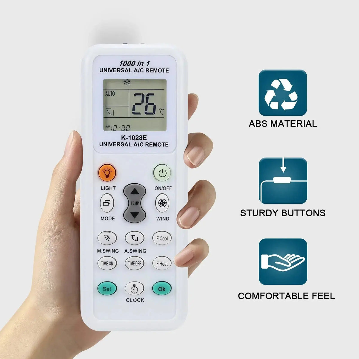 heat pump remote Control Lcd AC Conditioning Controller 1000 in 1 for Mitsubishi Toshiba Hitachi Fujitsu Daewoo