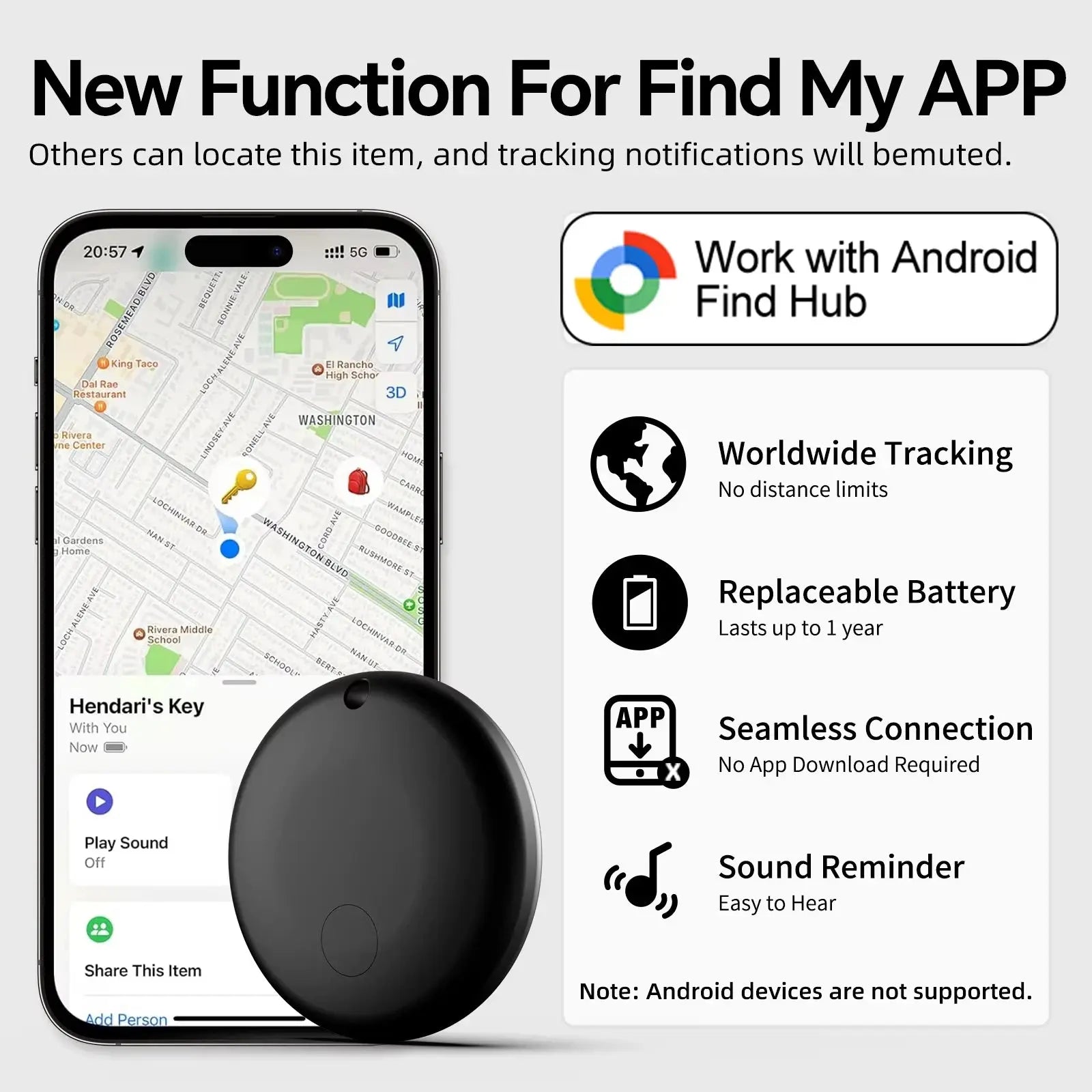 Google Find My Gps Tracker Android Smart Activity Trackers Wearable Devices Android Finder Tag Car For key Bag wallet - Magic Remotes