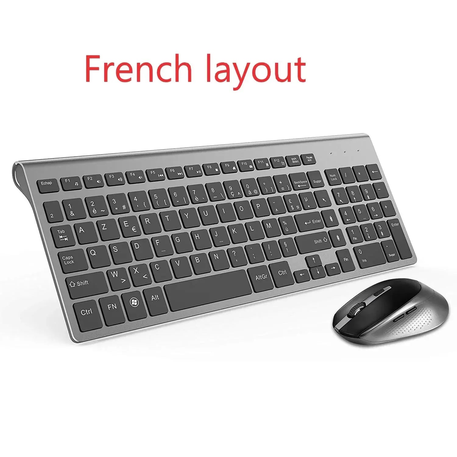 English Russian French Spanish Italy UK German Wireless Keyboard and  Mouse Combo 2.4G USB Silent Keyboard Set for Laptop PC Magic Remotes